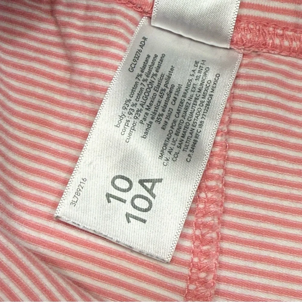 Carter’s Kid Striped Pink Shorts - Size 10/10A